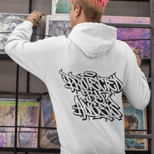 Load image into Gallery viewer, 444 Angel Number Hoodie from Angel Numbers Merch Official, symbolizing protection & angelic guidance. Protected by Angels in Graffiti On back