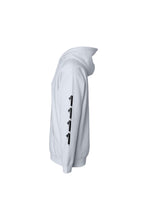 Load image into Gallery viewer, 1111 White Angel Number Hoodie from Angel Numbers Merch Official, representing synchronicity & spiritual alignment. Side View