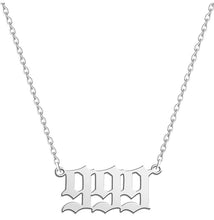 Load image into Gallery viewer,  Silver 999 Angel Number Necklace from Angel Numbers Merch Official, symbolizing endings, new cycles, and personal transformation.

